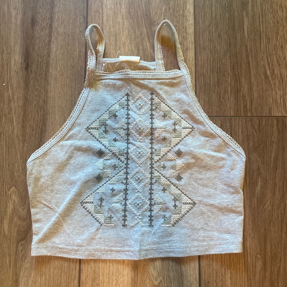 Tokyo Darling Crop Top | Gray | Size S